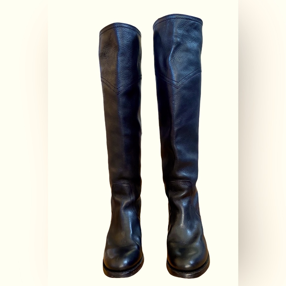 Frye Jane Tall black knee high cuff-able boots